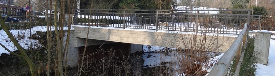 Brücke über dem Krummen Wasser am Hohen Weg